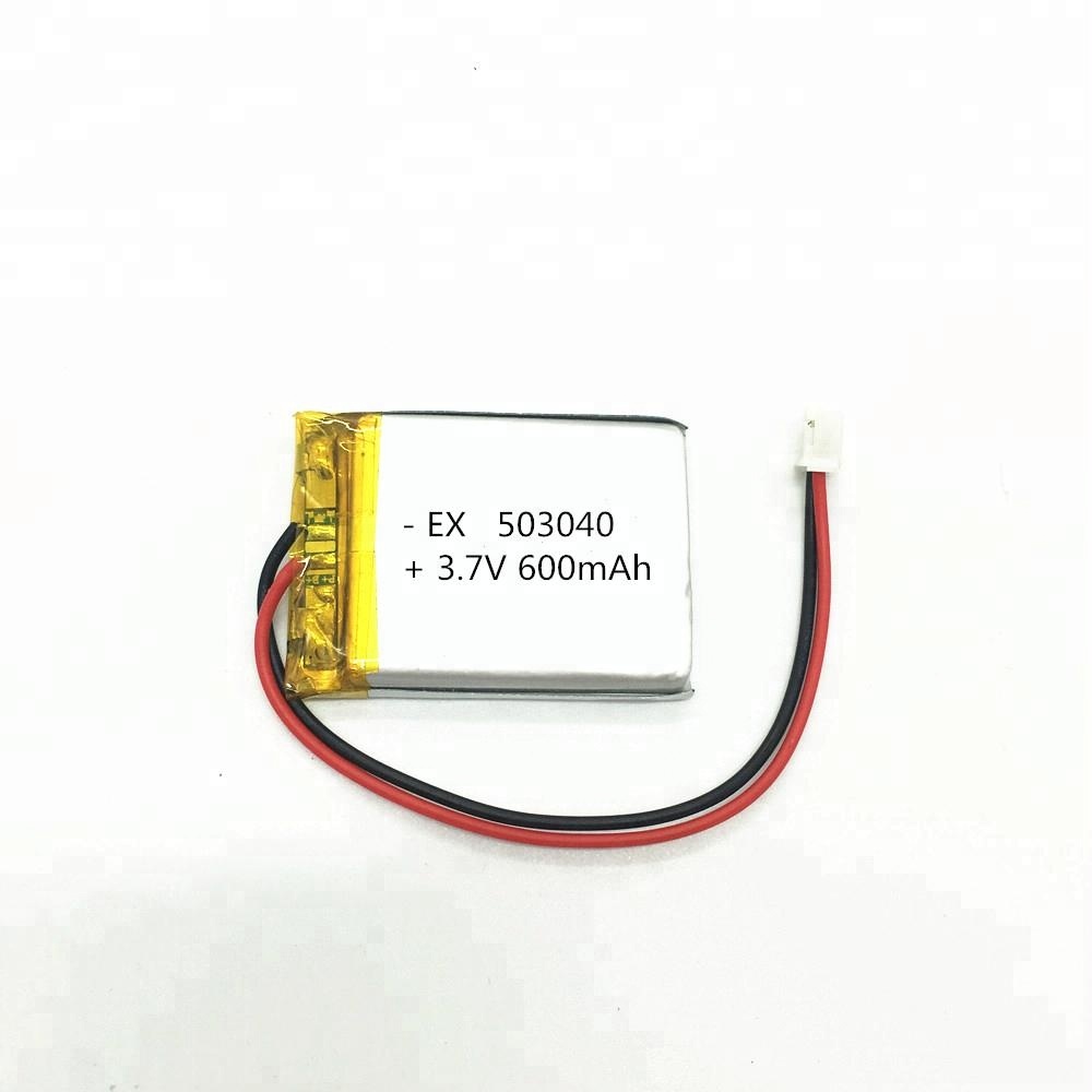 Customized 3.7V 600mAh li-polymer battery for MP3