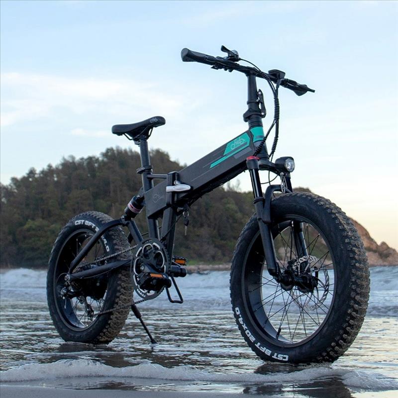 20 Inch Folding Electric Bike 500W Mountain e-Bike 48V 12.8Ah Beach Snow Electric Bicycle