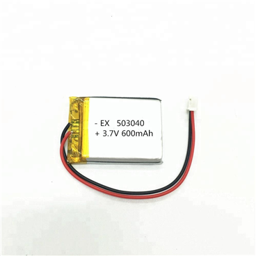 Customized 3.7V 600mAh li-polymer battery for MP3